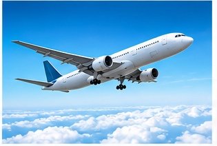 Cargo aircraft in flight